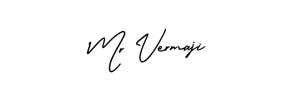 How to make Mr Vermaji signature? AmerikaSignatureDemo-Regular is a professional autograph style. Create handwritten signature for Mr Vermaji name. Mr Vermaji signature style 3 images and pictures png