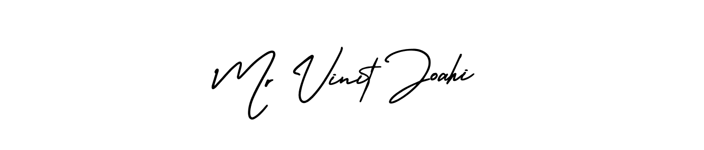 Design your own signature with our free online signature maker. With this signature software, you can create a handwritten (AmerikaSignatureDemo-Regular) signature for name Mr Vinit Joahi. Mr Vinit Joahi signature style 3 images and pictures png