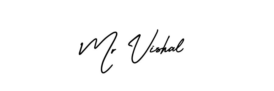 It looks lik you need a new signature style for name Mr Vishal. Design unique handwritten (AmerikaSignatureDemo-Regular) signature with our free signature maker in just a few clicks. Mr Vishal signature style 3 images and pictures png