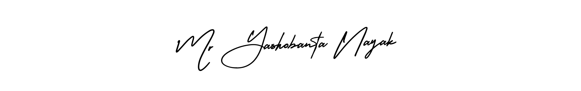 Create a beautiful signature design for name Mr Yashobanta Nayak. With this signature (AmerikaSignatureDemo-Regular) fonts, you can make a handwritten signature for free. Mr Yashobanta Nayak signature style 3 images and pictures png