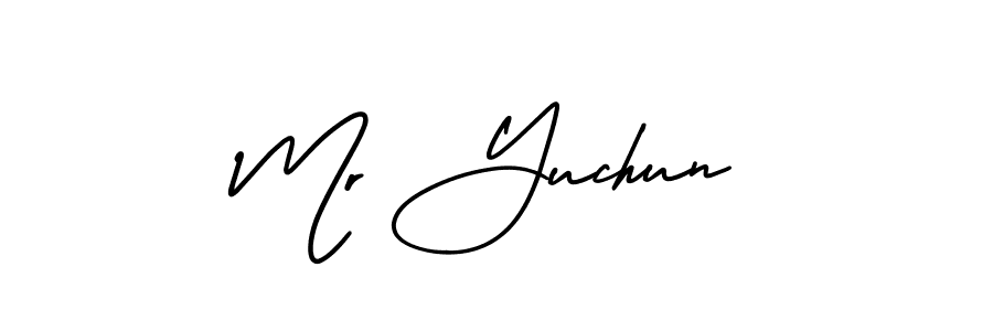 Make a beautiful signature design for name Mr Yuchun. Use this online signature maker to create a handwritten signature for free. Mr Yuchun signature style 3 images and pictures png