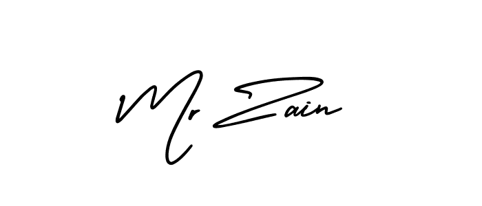 How to make Mr Zain signature? AmerikaSignatureDemo-Regular is a professional autograph style. Create handwritten signature for Mr Zain name. Mr Zain signature style 3 images and pictures png