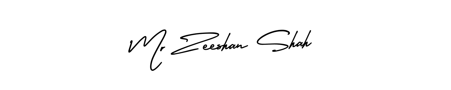 Make a beautiful signature design for name Mr Zeeshan Shah. With this signature (AmerikaSignatureDemo-Regular) style, you can create a handwritten signature for free. Mr Zeeshan Shah signature style 3 images and pictures png