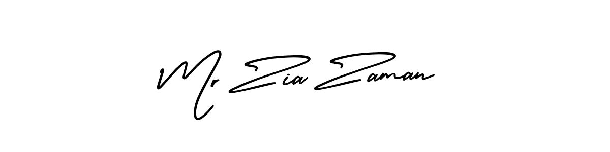Mr Zia Zaman stylish signature style. Best Handwritten Sign (AmerikaSignatureDemo-Regular) for my name. Handwritten Signature Collection Ideas for my name Mr Zia Zaman. Mr Zia Zaman signature style 3 images and pictures png