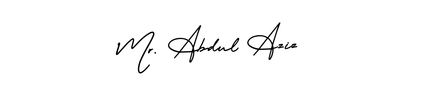 Also we have Mr. Abdul Aziz name is the best signature style. Create professional handwritten signature collection using AmerikaSignatureDemo-Regular autograph style. Mr. Abdul Aziz signature style 3 images and pictures png
