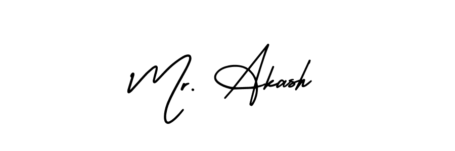Also we have Mr. Akash name is the best signature style. Create professional handwritten signature collection using AmerikaSignatureDemo-Regular autograph style. Mr. Akash signature style 3 images and pictures png