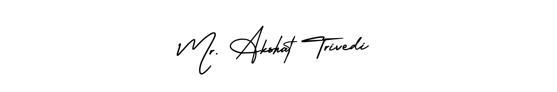 AmerikaSignatureDemo-Regular is a professional signature style that is perfect for those who want to add a touch of class to their signature. It is also a great choice for those who want to make their signature more unique. Get Mr. Akshat Trivedi name to fancy signature for free. Mr. Akshat Trivedi signature style 3 images and pictures png