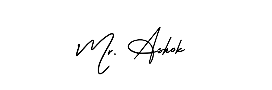 It looks lik you need a new signature style for name Mr. Ashok. Design unique handwritten (AmerikaSignatureDemo-Regular) signature with our free signature maker in just a few clicks. Mr. Ashok signature style 3 images and pictures png