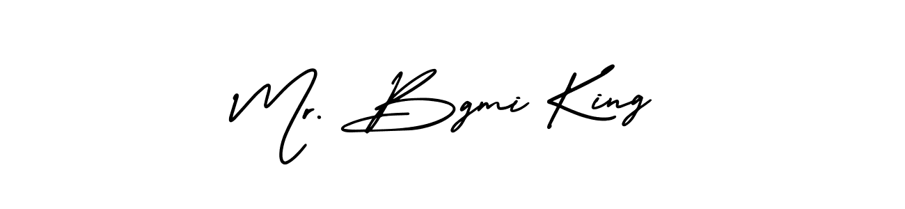 It looks lik you need a new signature style for name Mr. Bgmi King. Design unique handwritten (AmerikaSignatureDemo-Regular) signature with our free signature maker in just a few clicks. Mr. Bgmi King signature style 3 images and pictures png