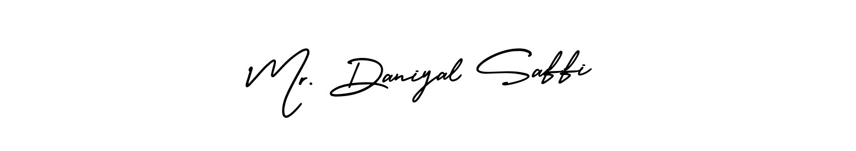 This is the best signature style for the Mr. Daniyal Saffi name. Also you like these signature font (AmerikaSignatureDemo-Regular). Mix name signature. Mr. Daniyal Saffi signature style 3 images and pictures png