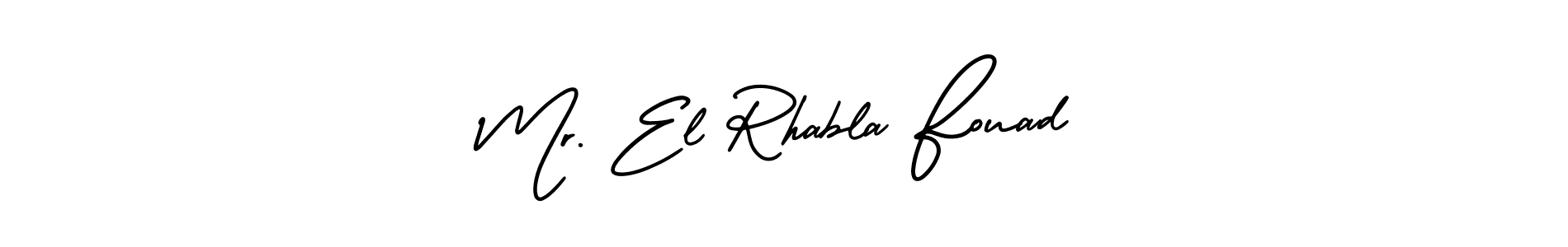 Also You can easily find your signature by using the search form. We will create Mr. El Rhabla Fouad name handwritten signature images for you free of cost using AmerikaSignatureDemo-Regular sign style. Mr. El Rhabla Fouad signature style 3 images and pictures png