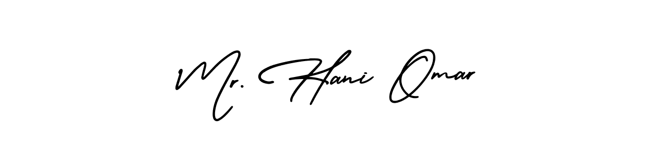 Also You can easily find your signature by using the search form. We will create Mr. Hani Omar name handwritten signature images for you free of cost using AmerikaSignatureDemo-Regular sign style. Mr. Hani Omar signature style 3 images and pictures png