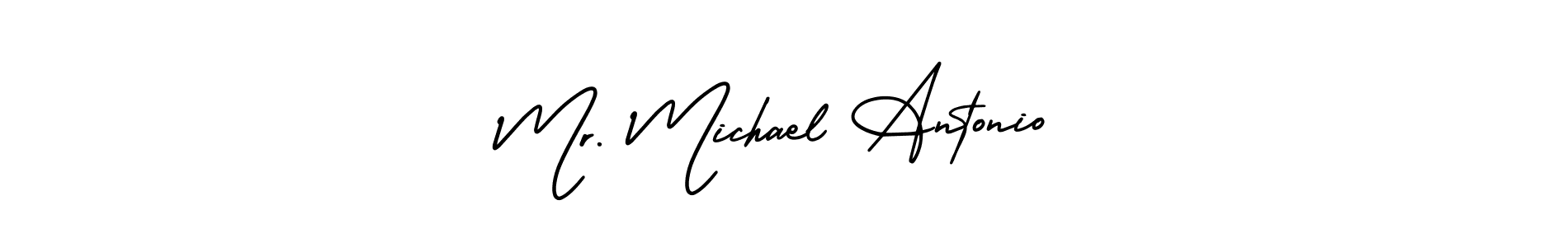 Mr. Michael Antonio stylish signature style. Best Handwritten Sign (AmerikaSignatureDemo-Regular) for my name. Handwritten Signature Collection Ideas for my name Mr. Michael Antonio. Mr. Michael Antonio signature style 3 images and pictures png