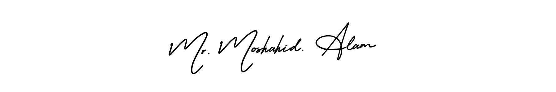 Make a beautiful signature design for name Mr. Moshahid. Alam. With this signature (AmerikaSignatureDemo-Regular) style, you can create a handwritten signature for free. Mr. Moshahid. Alam signature style 3 images and pictures png