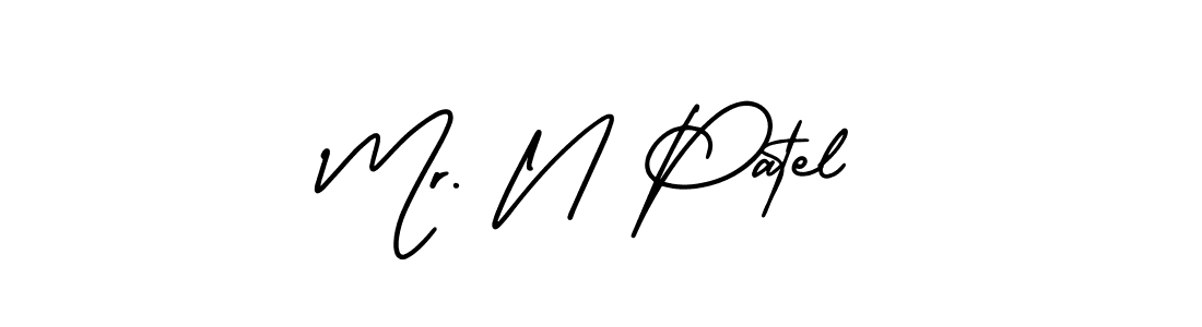 You should practise on your own different ways (AmerikaSignatureDemo-Regular) to write your name (Mr. N Patel) in signature. don't let someone else do it for you. Mr. N Patel signature style 3 images and pictures png