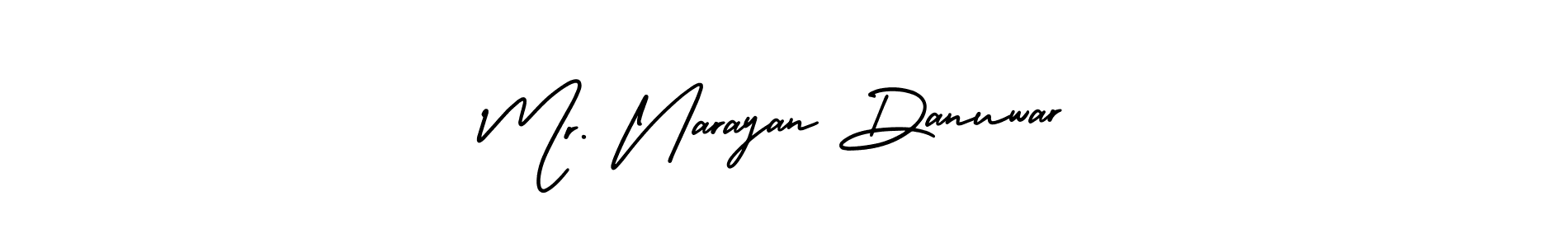 if you are searching for the best signature style for your name Mr. Narayan Danuwar. so please give up your signature search. here we have designed multiple signature styles  using AmerikaSignatureDemo-Regular. Mr. Narayan Danuwar signature style 3 images and pictures png