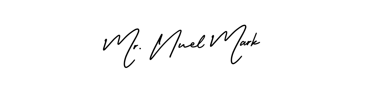 How to make Mr. Nuel Mark name signature. Use AmerikaSignatureDemo-Regular style for creating short signs online. This is the latest handwritten sign. Mr. Nuel Mark signature style 3 images and pictures png