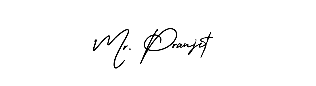 Make a beautiful signature design for name Mr. Pranjit. With this signature (AmerikaSignatureDemo-Regular) style, you can create a handwritten signature for free. Mr. Pranjit signature style 3 images and pictures png