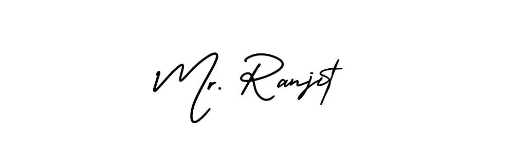 How to make Mr. Ranjit name signature. Use AmerikaSignatureDemo-Regular style for creating short signs online. This is the latest handwritten sign. Mr. Ranjit signature style 3 images and pictures png