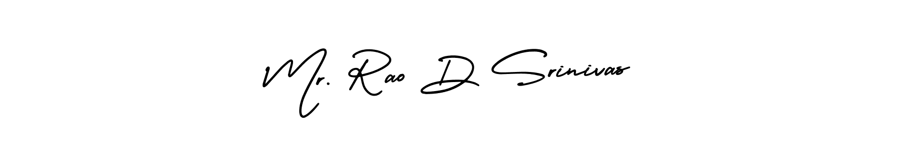 How to make Mr. Rao D Srinivas name signature. Use AmerikaSignatureDemo-Regular style for creating short signs online. This is the latest handwritten sign. Mr. Rao D Srinivas signature style 3 images and pictures png