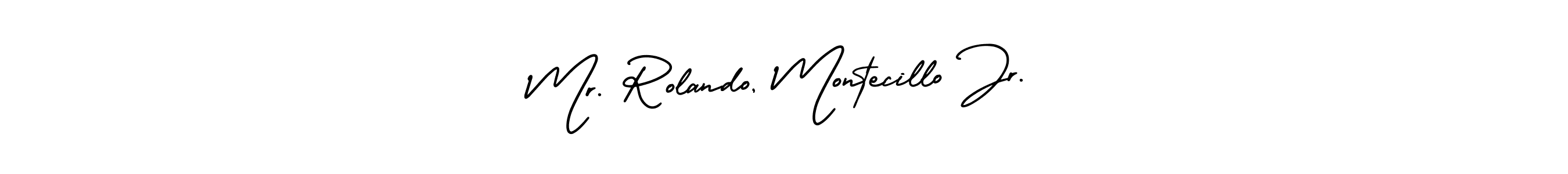 Make a beautiful signature design for name Mr. Rolando, Montecillo Jr.. Use this online signature maker to create a handwritten signature for free. Mr. Rolando, Montecillo Jr. signature style 3 images and pictures png