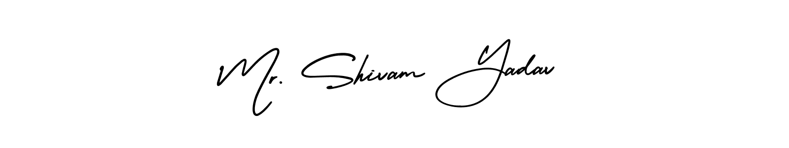 How to make Mr. Shivam Yadav name signature. Use AmerikaSignatureDemo-Regular style for creating short signs online. This is the latest handwritten sign. Mr. Shivam Yadav signature style 3 images and pictures png