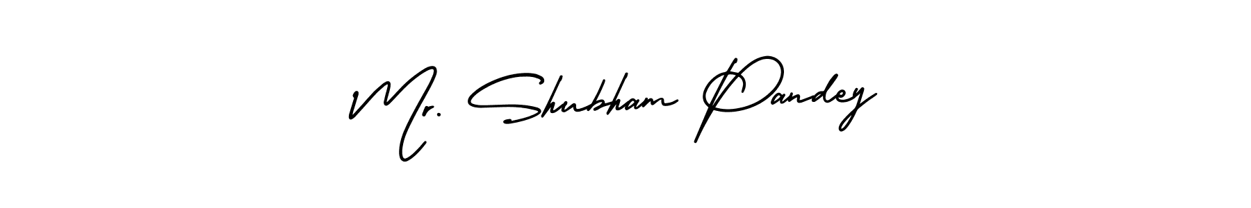 You should practise on your own different ways (AmerikaSignatureDemo-Regular) to write your name (Mr. Shubham Pandey) in signature. don't let someone else do it for you. Mr. Shubham Pandey signature style 3 images and pictures png