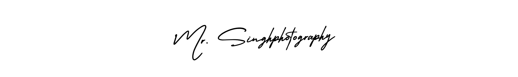 You should practise on your own different ways (AmerikaSignatureDemo-Regular) to write your name (Mr. Singhphotography) in signature. don't let someone else do it for you. Mr. Singhphotography signature style 3 images and pictures png