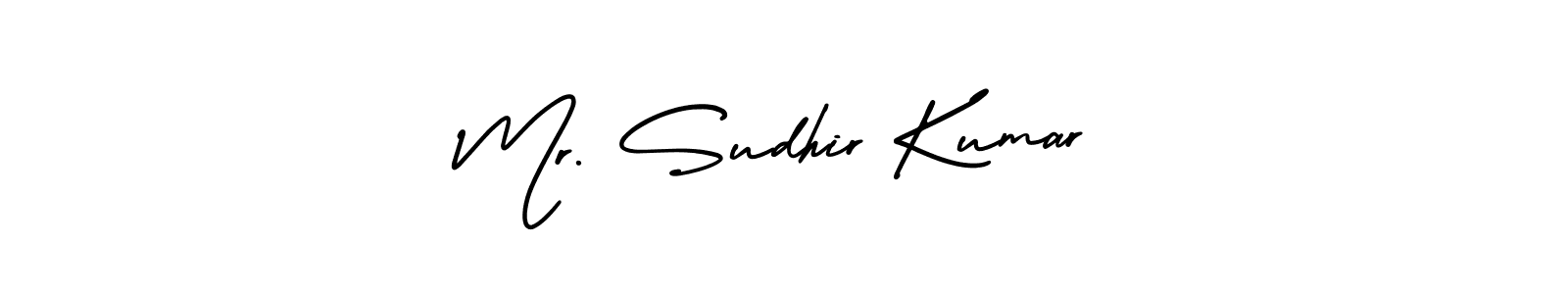 How to make Mr. Sudhir Kumar name signature. Use AmerikaSignatureDemo-Regular style for creating short signs online. This is the latest handwritten sign. Mr. Sudhir Kumar signature style 3 images and pictures png