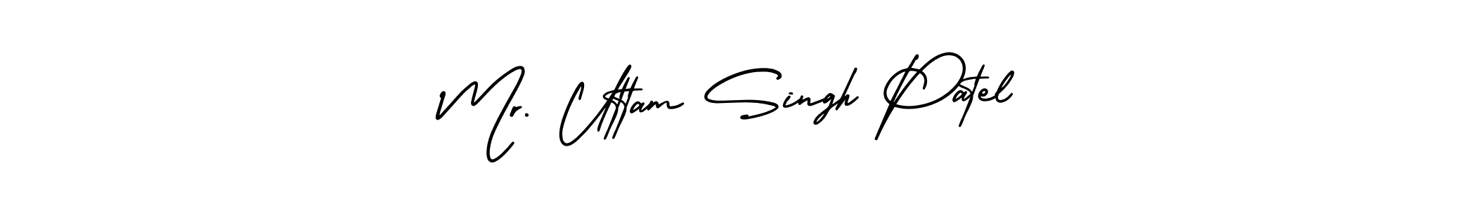 Mr. Uttam Singh Patel stylish signature style. Best Handwritten Sign (AmerikaSignatureDemo-Regular) for my name. Handwritten Signature Collection Ideas for my name Mr. Uttam Singh Patel. Mr. Uttam Singh Patel signature style 3 images and pictures png