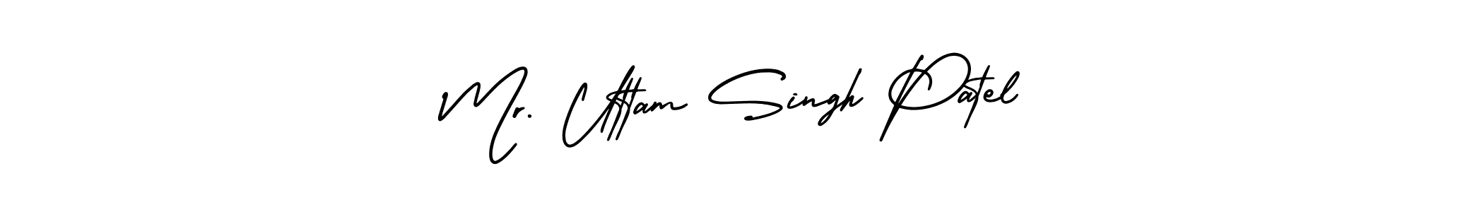 How to make Mr. Uttam Singh Patel name signature. Use AmerikaSignatureDemo-Regular style for creating short signs online. This is the latest handwritten sign. Mr. Uttam Singh Patel signature style 3 images and pictures png