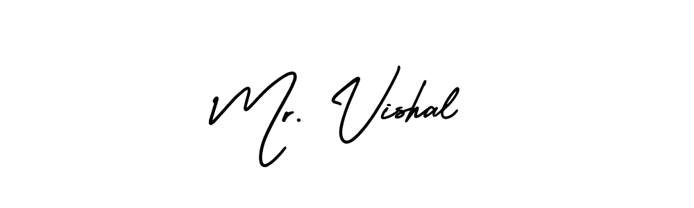 Use a signature maker to create a handwritten signature online. With this signature software, you can design (AmerikaSignatureDemo-Regular) your own signature for name Mr. Vishal. Mr. Vishal signature style 3 images and pictures png