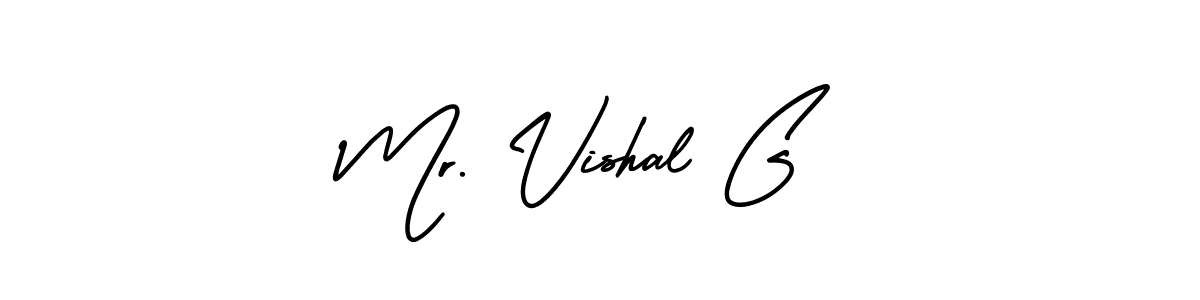 Make a beautiful signature design for name Mr. Vishal G. With this signature (AmerikaSignatureDemo-Regular) style, you can create a handwritten signature for free. Mr. Vishal G signature style 3 images and pictures png
