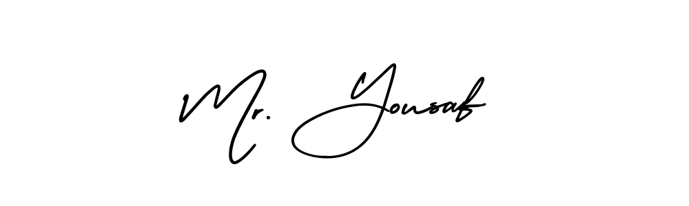 It looks lik you need a new signature style for name Mr. Yousaf. Design unique handwritten (AmerikaSignatureDemo-Regular) signature with our free signature maker in just a few clicks. Mr. Yousaf signature style 3 images and pictures png