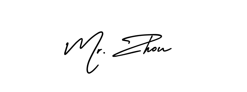 How to Draw Mr. Zhou signature style? AmerikaSignatureDemo-Regular is a latest design signature styles for name Mr. Zhou. Mr. Zhou signature style 3 images and pictures png