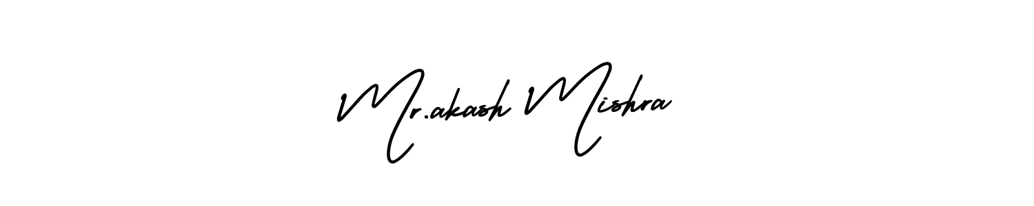 Make a beautiful signature design for name Mr.akash Mishra. With this signature (AmerikaSignatureDemo-Regular) style, you can create a handwritten signature for free. Mr.akash Mishra signature style 3 images and pictures png