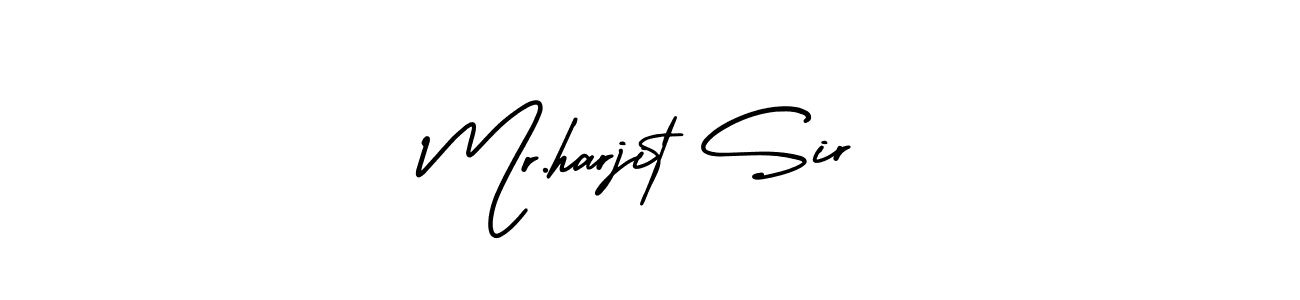 How to make Mr.harjit Sir signature? AmerikaSignatureDemo-Regular is a professional autograph style. Create handwritten signature for Mr.harjit Sir name. Mr.harjit Sir signature style 3 images and pictures png