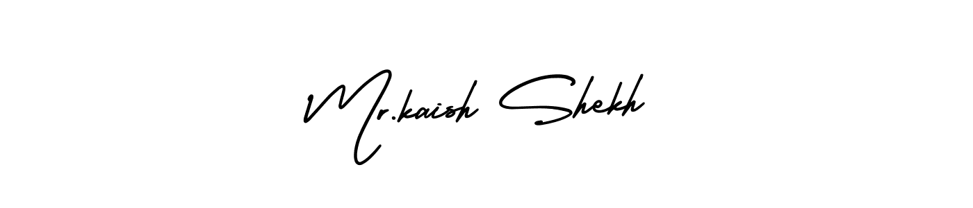 Create a beautiful signature design for name Mr.kaish Shekh. With this signature (AmerikaSignatureDemo-Regular) fonts, you can make a handwritten signature for free. Mr.kaish Shekh signature style 3 images and pictures png