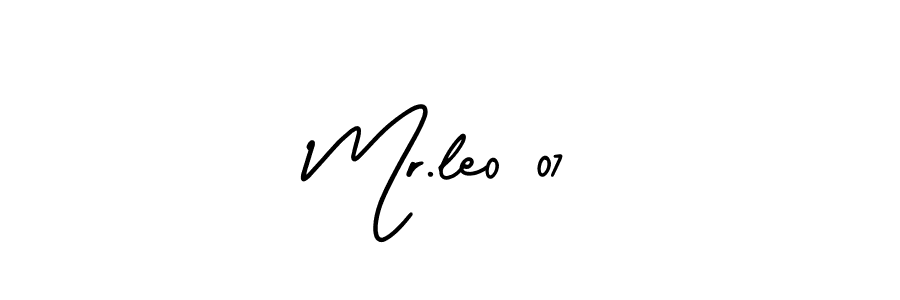 How to make Mr.le0 07 name signature. Use AmerikaSignatureDemo-Regular style for creating short signs online. This is the latest handwritten sign. Mr.le0 07 signature style 3 images and pictures png