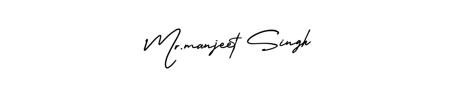 Mr.manjeet Singh stylish signature style. Best Handwritten Sign (AmerikaSignatureDemo-Regular) for my name. Handwritten Signature Collection Ideas for my name Mr.manjeet Singh. Mr.manjeet Singh signature style 3 images and pictures png