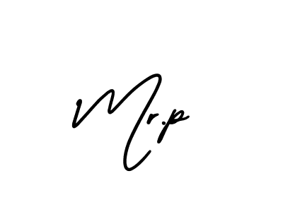 Design your own signature with our free online signature maker. With this signature software, you can create a handwritten (AmerikaSignatureDemo-Regular) signature for name Mr.p. Mr.p signature style 3 images and pictures png