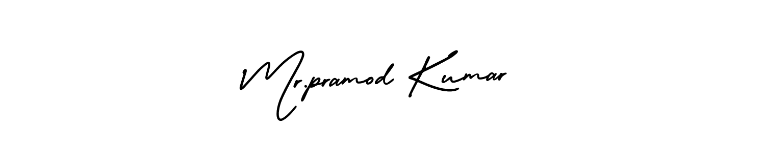 Make a beautiful signature design for name Mr.pramod Kumar. With this signature (AmerikaSignatureDemo-Regular) style, you can create a handwritten signature for free. Mr.pramod Kumar signature style 3 images and pictures png