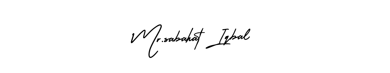 Make a beautiful signature design for name Mr.sabahat Iqbal. With this signature (AmerikaSignatureDemo-Regular) style, you can create a handwritten signature for free. Mr.sabahat Iqbal signature style 3 images and pictures png