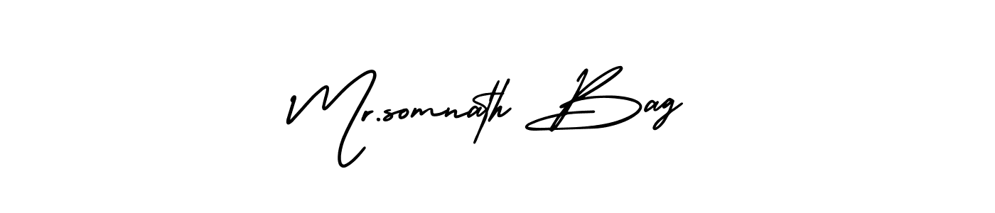 Also You can easily find your signature by using the search form. We will create Mr.somnath Bag name handwritten signature images for you free of cost using AmerikaSignatureDemo-Regular sign style. Mr.somnath Bag signature style 3 images and pictures png