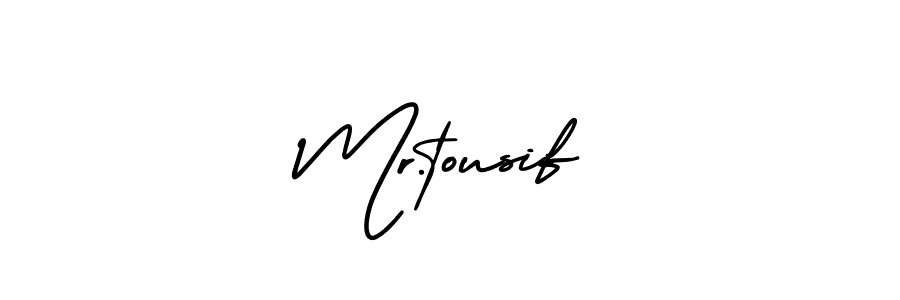 The best way (AmerikaSignatureDemo-Regular) to make a short signature is to pick only two or three words in your name. The name Mr.tousif include a total of six letters. For converting this name. Mr.tousif signature style 3 images and pictures png