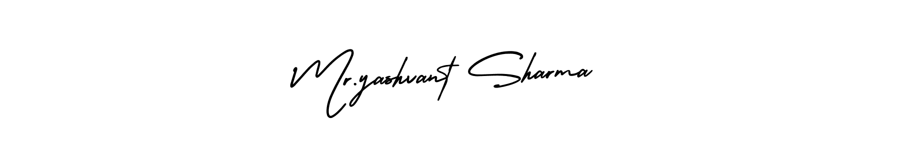 AmerikaSignatureDemo-Regular is a professional signature style that is perfect for those who want to add a touch of class to their signature. It is also a great choice for those who want to make their signature more unique. Get Mr.yashvant Sharma name to fancy signature for free. Mr.yashvant Sharma signature style 3 images and pictures png