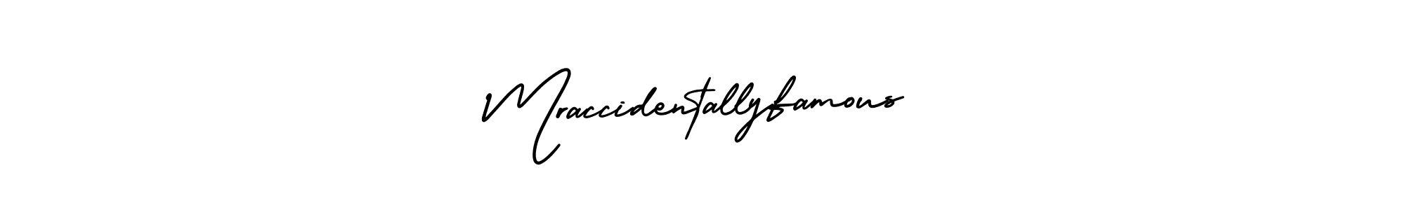Here are the top 10 professional signature styles for the name Mraccidentallyfamous. These are the best autograph styles you can use for your name. Mraccidentallyfamous signature style 3 images and pictures png
