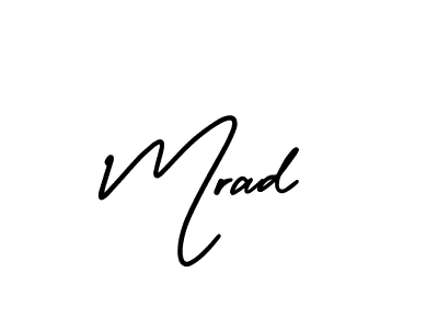 Also we have Mrad name is the best signature style. Create professional handwritten signature collection using AmerikaSignatureDemo-Regular autograph style. Mrad signature style 3 images and pictures png