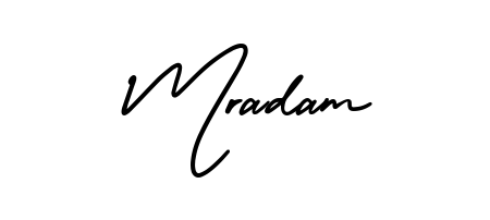 Upgrade your professional image with Mradam signature created with AmerikaSignatureDemo-Regular font. Fast, free, and watermark-free download. Mradam signature style 3 images and pictures png