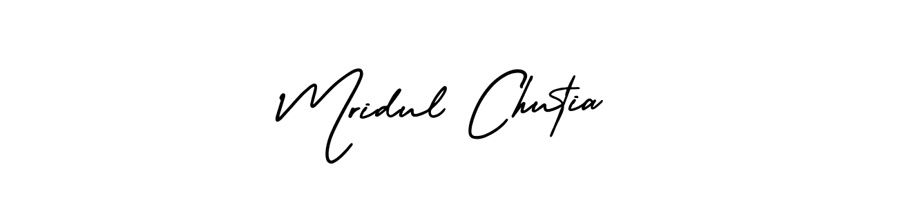 Create a beautiful signature design for name Mridul Chutia. With this signature (AmerikaSignatureDemo-Regular) fonts, you can make a handwritten signature for free. Mridul Chutia signature style 3 images and pictures png